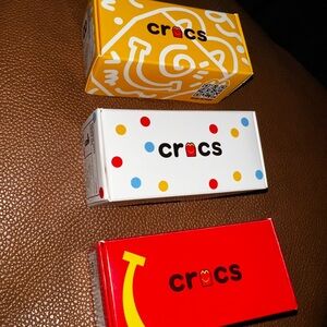 CROCS keychain trio - Yellow, White, Red